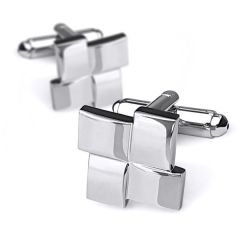 silberne Manschettenknöpfe Rogier