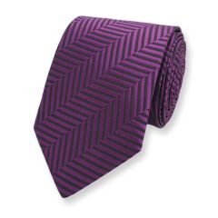 Krawatte violett schwarz Seide