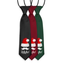 Weihnachtskrawatte 'HoHoHo’ Schwarz Kinder