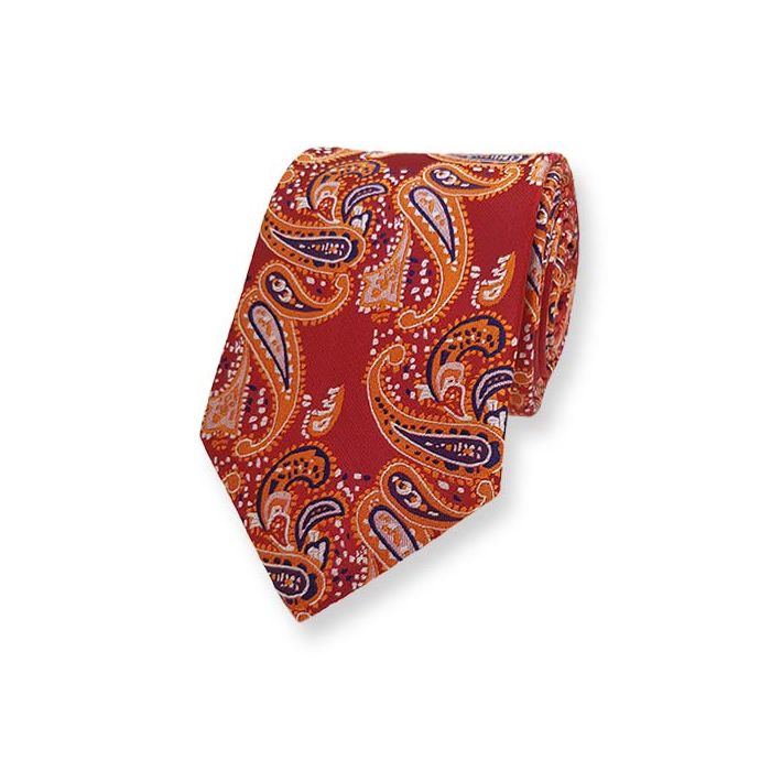 Krawatte Rot Paisley
