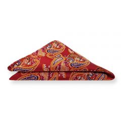 Einstecktuch rot paisley