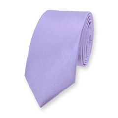 Krawatte lila schmal einfarbig