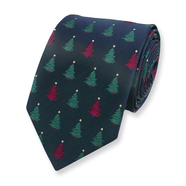 Weihnachtskrawatte Herren | Festliche Holiday Tie Mit Weihnachtsbaum-Muster